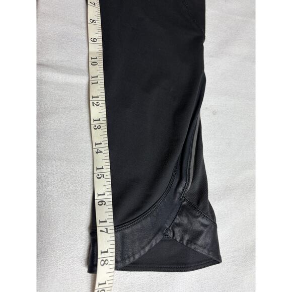 Lululemon Chase Me Crop II Secret Garden Black Leggings Size 6 - Picture 9 of 12